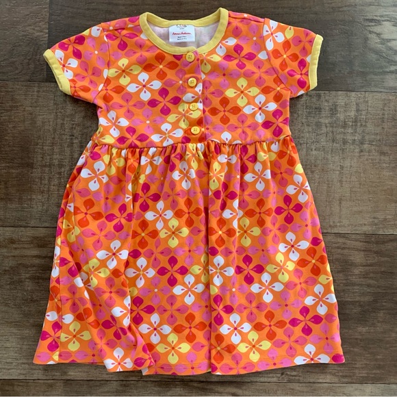 Hanna Andersson Other - Hanna Andersson floral petals pattern short sleeve cotton dress size 5-6